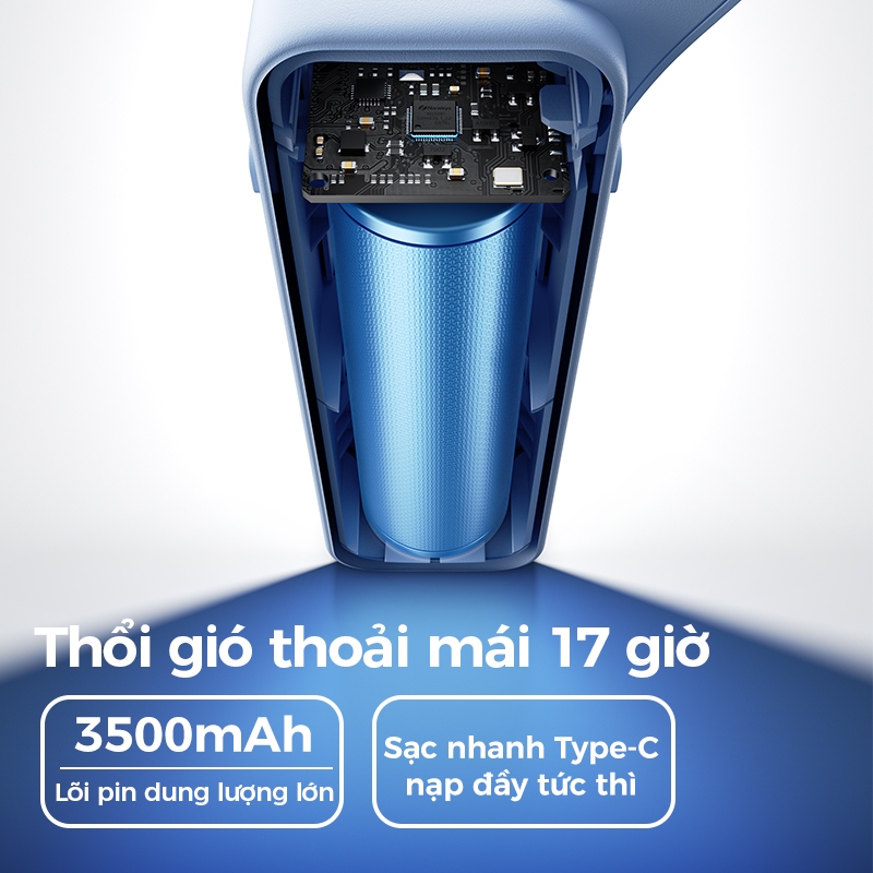 Quạt cầm tay cầm tay Aecooly AirGimbal Quạt ống khí Turbo mạnh mẽ, Tốc độ cao 15000 vòng / phút, Thời gian làm mát tối đa 17 giờ, Thiết kế bỏ túi Mini 5 tốc độ