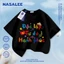 NASA National Spirit In hình trẻ em ngắn tay Cotton nguyên chất loại A cho bé trai bé gái mùa hè Áo thun mặc đường phố phong cách mới