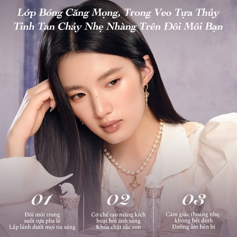 Bộ sưu tập Flower Knows Knight Unicorn Son môi tráng men