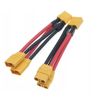 Cáp nối XT90 song song 10AWG silicon XT90F/M kết nối pin đầu đực/đầu cái