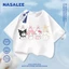 NASA Sanrio Bốn chiếc áo thun Cotton ngắn tay nguyên chất loại A cho bé trai bé gái mùa hè Áo thun mặc đường phố phong cách mới