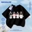 NASA Sanrio Bốn chiếc áo thun Cotton ngắn tay nguyên chất loại A cho bé trai bé gái mùa hè Áo thun mặc đường phố phong cách mới
