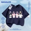NASA Sanrio Bốn chiếc áo thun Cotton ngắn tay nguyên chất loại A cho bé trai bé gái mùa hè Áo thun mặc đường phố phong cách mới