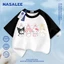 NASA Sanrio Bốn chiếc áo thun Cotton ngắn tay nguyên chất loại A cho bé trai bé gái mùa hè Áo thun mặc đường phố phong cách mới