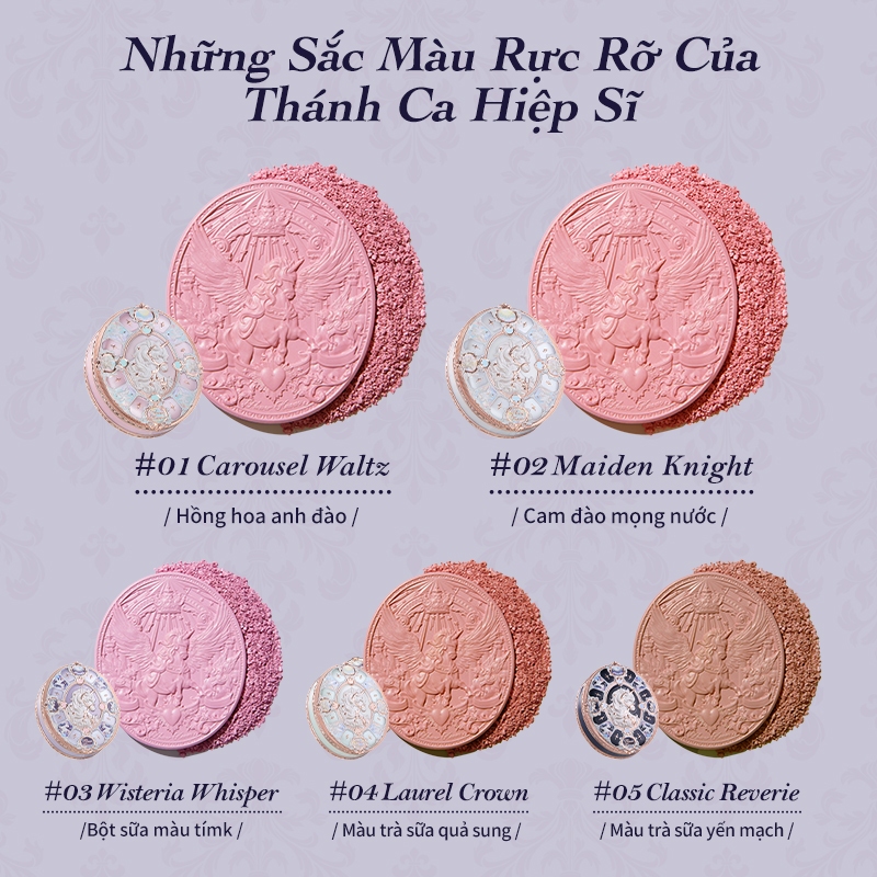 Bộ sưu tập Flower Knows Knight Unicorn Satin Blush