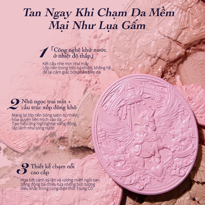 Bộ sưu tập Flower Knows Knight Unicorn Satin Blush