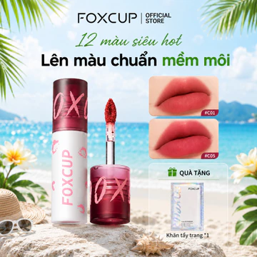 FOXCUP Velvet Lip Mousse Son môi lỏng mờ lâu trôi không nhòe Son bóng & vết bẩn môi 3g