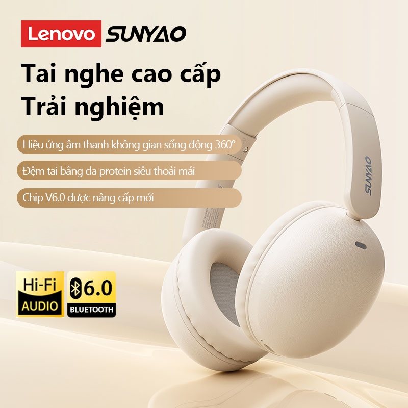 Tai nghe Bluetooth Lenovo Sunyao LS201 ENC giảm tiếng ồn thông minh, Âm thanh vòm, Pin trâu 25 giờ, Bluetooth V6.0 Chính hãng | BigBuy360 - bigbuy360.vn