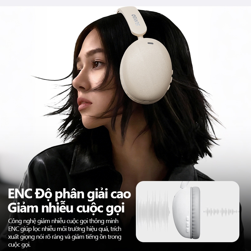 Tai nghe Bluetooth Lenovo Sunyao LS201 ENC giảm tiếng ồn thông minh, Âm thanh vòm, Pin trâu 25 giờ, Bluetooth V6.0 Chính hãng | BigBuy360 - bigbuy360.vn