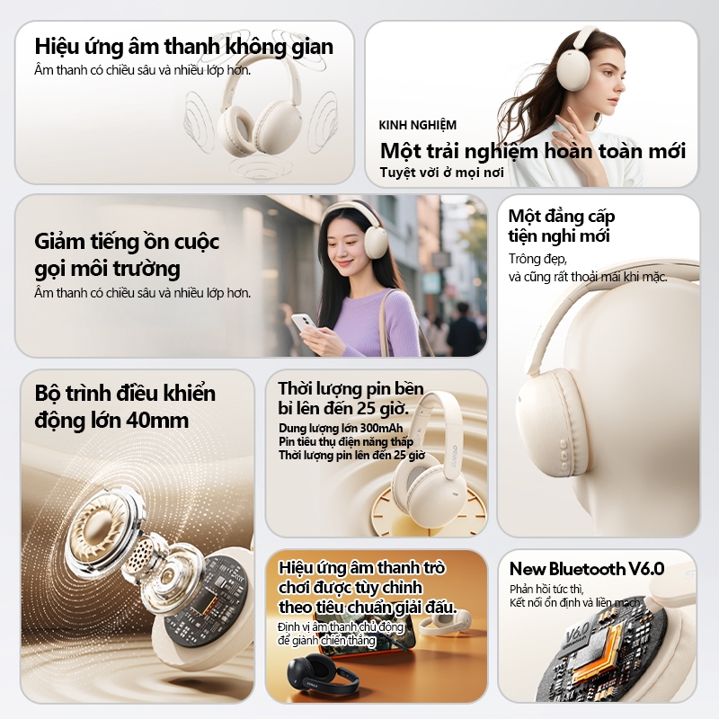 Tai nghe Bluetooth Lenovo Sunyao LS201 ENC giảm tiếng ồn thông minh, Âm thanh vòm, Pin trâu 25 giờ, Bluetooth V6.0 Chính hãng | BigBuy360 - bigbuy360.vn