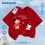 NASA Shin-Chan Shin-Chan In Hình Trắng Trẻ Em Ngắn Tay Cotton Nguyên Chất Loại A Bé Trai Bé Gái Mùa Hè Phong Cách Mới Dạo Phố Áo Thun