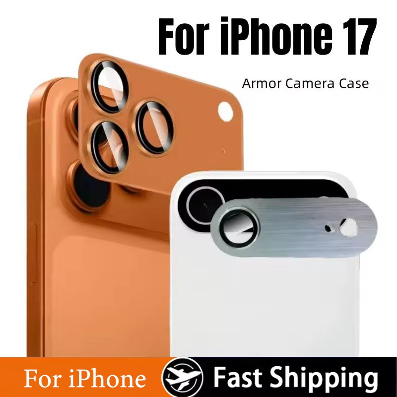 Ốp kính cường lực bảo vệ ống kính camera bằng hợp kim và kính cường lực cho iPhone 17 Pro Max iP17 Air ip17Pro 4G 5G 2026