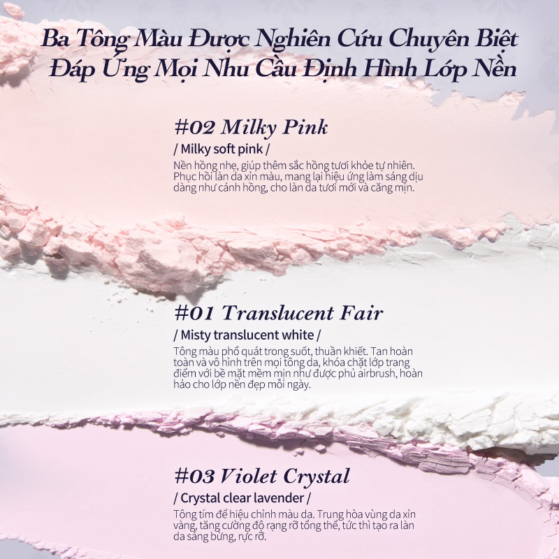 Flower Knows Knight Unicorn Collection Cloud Loose Setting Powder Làn da mộc sáng nhẹ, giữ trọn độ rạng rỡ mềm mại | BigBuy360 - bigbuy360.vn