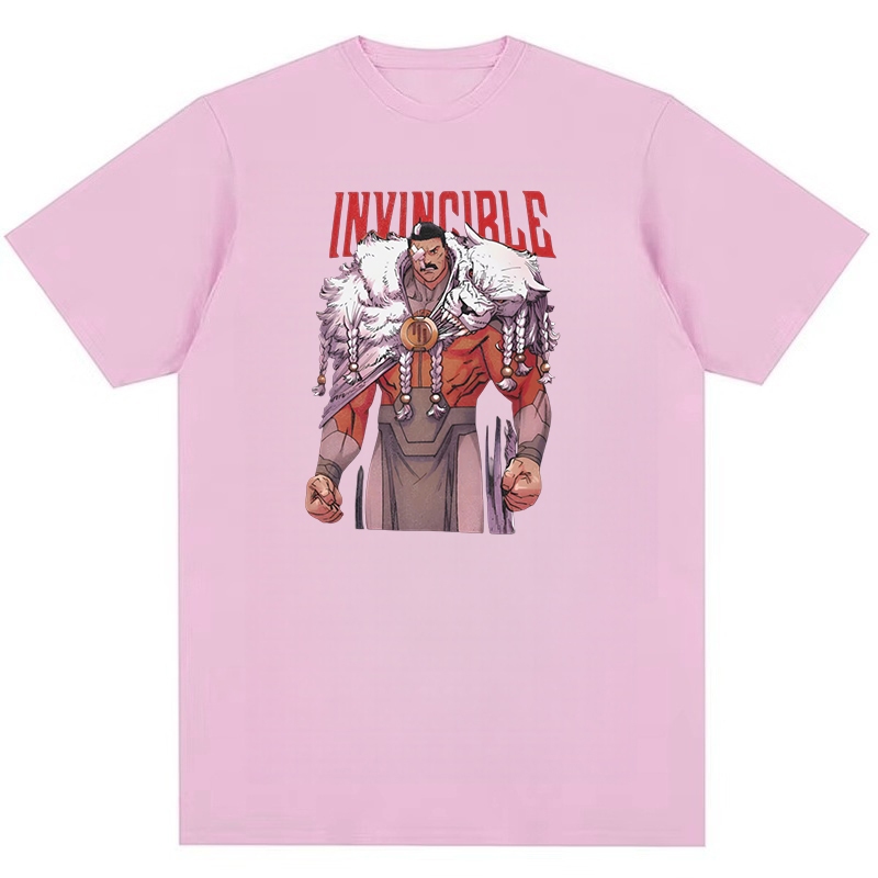 Invincible, người cai trị vĩ đại nhất, áo thun nam Y2K đơn giản và thời trang vui nhộn in hình cotton nguyên chất