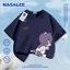 NASA Phiên bản cho bé Tom Cat Print Trẻ em Áo thun Cotton nguyên chất ngắn tay loại A cho bé trai bé gái Mùa hè Áo thun mặc đường phố phong cách mới