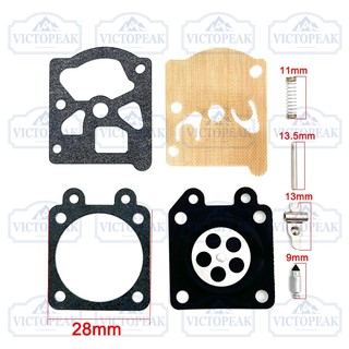 Phụ tùng thay thế cho cưa xích 45 52 58 Bộ tám mảnh MP16 Bộ sửa chữa bộ chế hòa khí màng