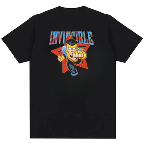 Invincible Mark Grayson Ngôi Sao Đẫm Máu Thời Trang Nam Retro Đường Phố Cotton In Hình Thiết Kế Áo Thun