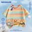 NASA Crazy Zootopia in hình trẻ em ngắn tay Cotton nguyên chất loại A cho bé trai bé gái mùa hè Áo thun mặc đường phố phong cách mới