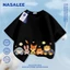 NASA Crazy Zootopia in hình trẻ em ngắn tay Cotton nguyên chất loại A cho bé trai bé gái mùa hè Áo thun mặc đường phố phong cách mới