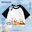 NASA Crazy Zootopia in hình trẻ em ngắn tay Cotton nguyên chất loại A cho bé trai bé gái mùa hè Áo thun mặc đường phố phong cách mới