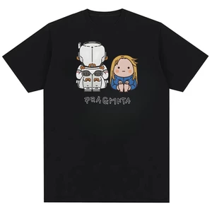 Pragmata Hugh và Diana Áo thun Cotton nguyên chất in hình cổ điển Hipster Y2K