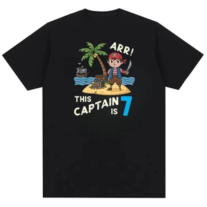 Thuyền trưởng này là 7 ARR Pirate Sinh nhật lần thứ 7 Áo thun nam thời trang đường phố 100% Cotton