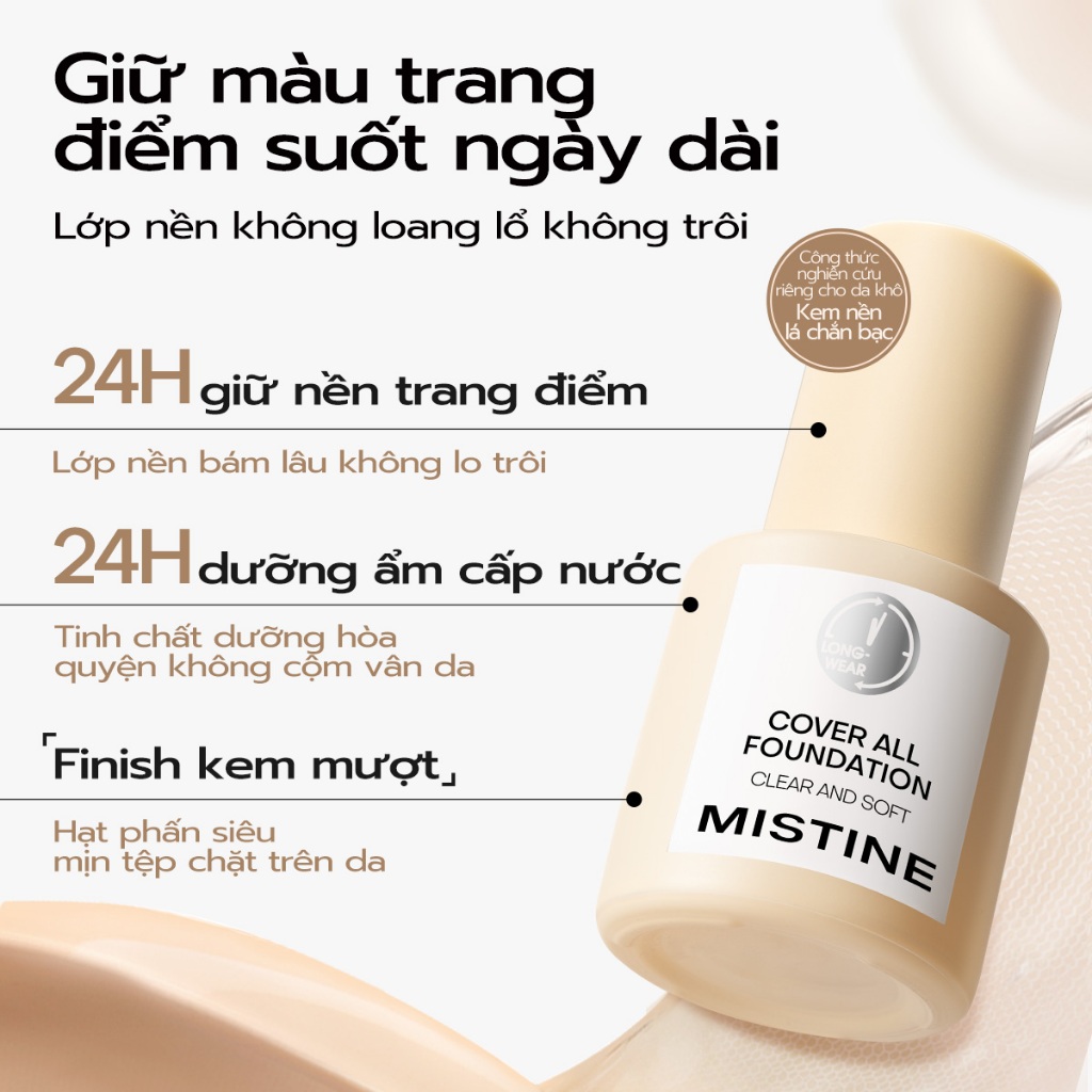 mistine shield Kem Nền Dạng Lỏng 30g – Finish Mịn Lì Tự Nhiên, Che Phủ Tốt, Kiềm Dầu Hiệu Quả, Chống Lem Trôi, Giữ Nền Bền Màu Cả Ngày | BigBuy360 - bigbuy360.vn