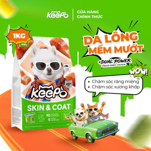 Thức ăn cho chó KEEPO K3 Gói 1kg chăm sóc răng miệng, da mềm, lông mượt, xương khớp chắc khỏe
