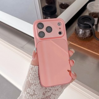 Ốp điện thoại gương cảm ứng cửa sổ lớn sang trọng tức thì 17 phù hợp để phù hợp với 13 14 15 16 17 Pro Max toàn diện gương bảo vệ chống rơi vỏ silicon