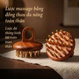 Lược Massage Lược Gỗ Đồng 29 Lược