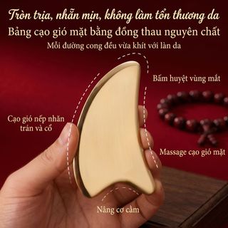 Scraping Board Facial Beauty Nâng cơ mặt Đường mũi Massage mắt Đồng mạ Dolphin Scraping Board guasha