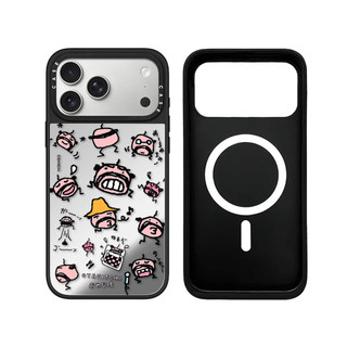 Không Dây Từ Tính Cho iPhone 17 16 15 14 13 Pro Max Plus Ngộ nghĩnh Tamagotchi Miếng Dán Cạnh Đen Cứng Ốp điện thoại Khắc Logo