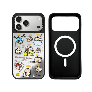 Không Dây Từ Tính Cho iPhone 17 16 15 14 13 Pro Max Plus Ngộ nghĩnh Tamagotchi Miếng Dán Cạnh Đen Cứng Ốp điện thoại Khắc Logo