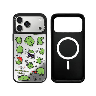 Không Dây Từ Tính Cho iPhone 17 16 15 14 13 Pro Max Plus Ngộ nghĩnh Tamagotchi Miếng Dán Cạnh Đen Cứng Ốp điện thoại Khắc Logo