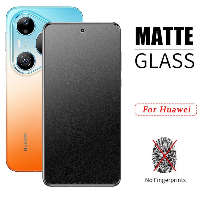 Kính cường lực mặt nhám chống bám vân tay cho Huawei Pura 90 80 70 P50 P40 P30 P20 Mate 80 70 60 50 50E 30 20 Pro Plus Max Lite 4G 5G 2026