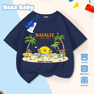 [Hàng có sẵn Giao hàng ngay lập tức] Áo thun in hình lướt sóng đi biển mùa hè NASA Cotton thoải mái thoáng khí cho trẻ em Áo ngắn tay