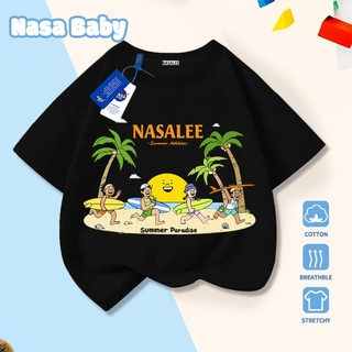 [Hàng có sẵn Giao hàng ngay lập tức] Áo thun in hình lướt sóng đi biển mùa hè NASA Cotton thoải mái thoáng khí cho trẻ em Áo ngắn tay