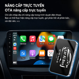 8 + 64GB Apple CarPlay AI Box Android Auto Có Dây Sang Không Dây Carplay Adapter Android 13 Tự Động Carplay