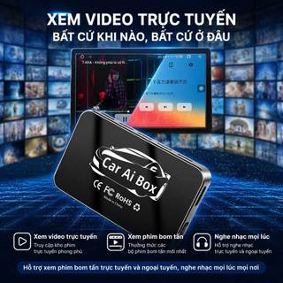 8 + 64GB Apple CarPlay AI Box Android Auto Có Dây Sang Không Dây Carplay Adapter Android 13 Tự Động Carplay