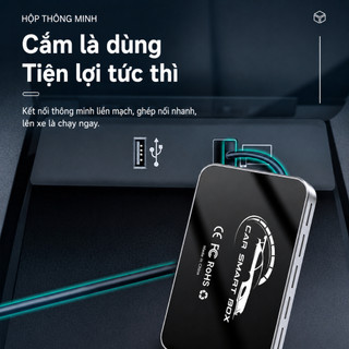 8 + 64GB Apple CarPlay AI Box Android Auto Có Dây Sang Không Dây Carplay Adapter Android 13 Tự Động Carplay