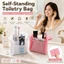 Túi đựng đồ vệ sinh du lịch đứng di động Hộp đựng đồ trang điểm & bàn chải đánh răng chống nước
