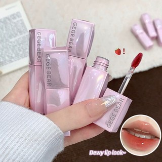 Gege Bear Hydrating Lip Gloss Serum Gương bóng Hoàn thiện lâu trôi Không chuyển Sheer Kết thúc hàng ngày NO.GX1629