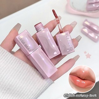 Gege Bear Hydrating Lip Gloss Serum Gương bóng Hoàn thiện lâu trôi Không chuyển Sheer Kết thúc hàng ngày NO.GX1629