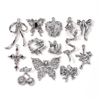 5 Chiếc Nơ Dễ Thương Hoa Hồng Mặt Dây Chuyền Bướm Anh Đào Mặt Dây Chuyền DIY Bông Tai Trang Sức Làm Handmade Trang Sức Quà Tặng Ngày Lễ Tình Nhân