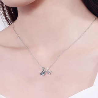 Vòng cổ xe đạp MIGILA Một món quà nhỏ nhưng ý nghĩa cô ấy sẽ không bao giờ cất cánh | Được chế tác bằng đồng thau, chống thấm nước và chống mài mòn, giữ bóng và chống phai mãi mãi#BikeLoverGift
