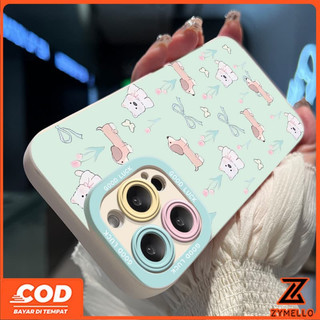 Ốp Lưng Cho OPPO Reno15 F Reno14F Reno14 Pro Reno 13F Reno13 Pro Reno12 F Reno 11F Reno10 Reno8Z Reno7Z Reno8T Reno5 Reno4 Reno6z Dây Buộc Chó tulip Hoạt Hình Dễ Thương Chống Sốc TPU ph