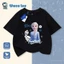Áo phông trẻ em màu trắng - In hình Elsa và Olaf từ bộ phim Frozen, chất liệu cotton thoáng mát, form rộng