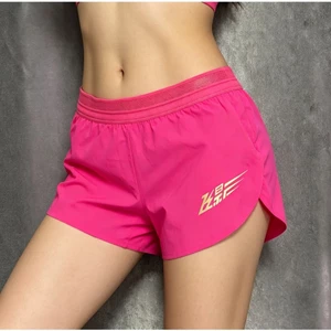 Quần short thể thao chạy bộ dành cho nữ có lót lưng Túi đeo thắt lưng khô nhanh Quần thể thao mở bên ngoài thoáng khí Quần ba điểm