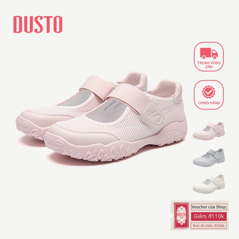 【Hàng mới】Giày thể thao DUSTO Mary Jane Giày đế bệt nhẹ thoáng khí DWH300538T