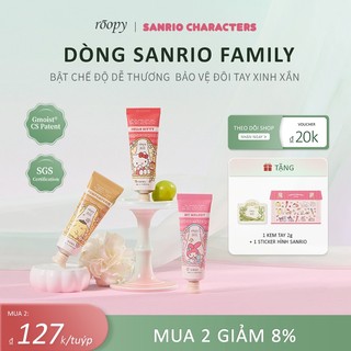 Roopy × Sanrio Kem dưỡng da tay và móng hương nước hoa phiên bản hợp tác  55g, chứa dầu hạt mỡ / dầu ô liu, công thức 3 tầng hương pha chế riêng, dưỡng ẩm mềm mịn – Quà tặng sinh nhật / Valentine / 8/3 / Tốt nghiệp / Lễ Tết